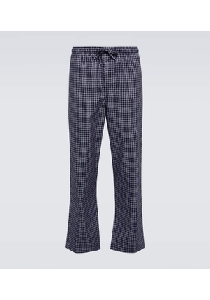 Derek Rose Checked cotton pajama pants