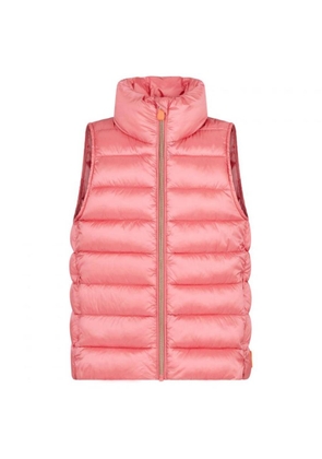 Save The Duck Kids Bloom Pink Iris Puffer Vest