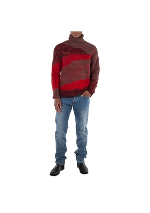 Viridi-Anne Mens Red Reversible Grunge Sweater