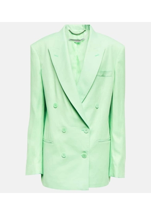 Stella McCartney Double-breasted linen-blend blazer