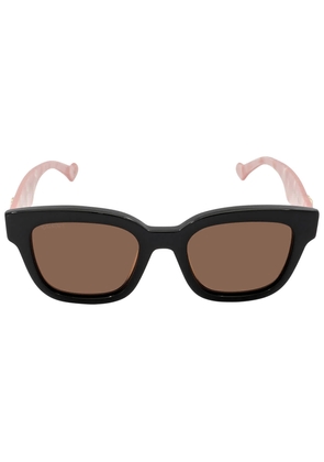 Gucci Brown Square Ladies Sunglasses GG0998S 005 52