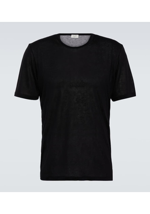 Saint Laurent Logo embroidered T-shirt
