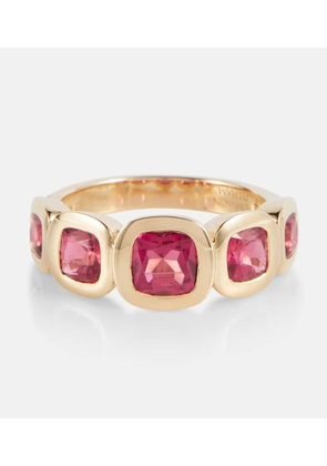 Robinson Pelham Marnie 14kt gold ring with rubellites