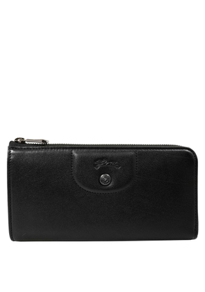 Longchamp Le Pliage Cuir Zip Around Wallet - Black