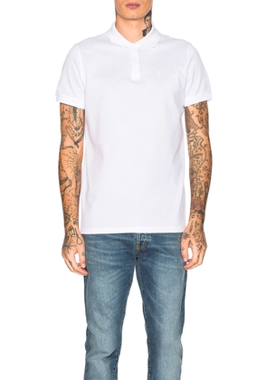 Saint Laurent Sport Polo in White - White. Size XS (also in ).