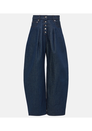 Jacquemus De-NÃ®mes Ovalo high-rise wide-leg jeans