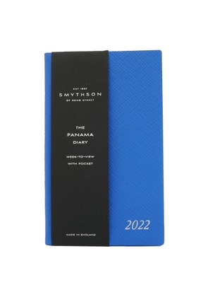 Smythson 2022 Panama Diary With Pocket In Lapis