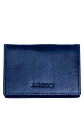 Breed Porter Genuine Leather Bi-Fold Wallet - Navy