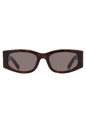 Philipp Plein Grey Oval Ladies Sunglasses SPP025S 0722 55