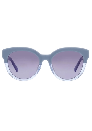 Kate Spade Gradient Grey Azure Blue Round Ladies Sunglasses BREA/F/S 0PJP/GB 54