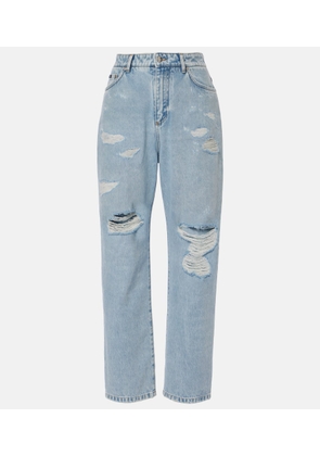 Dolce&Gabbana Distressed low-rise straight jeans