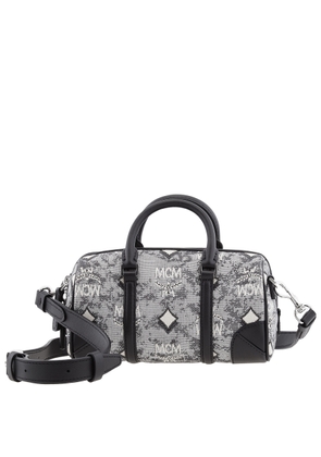 MCM Vintage Jacquard Monogram Boston Bag