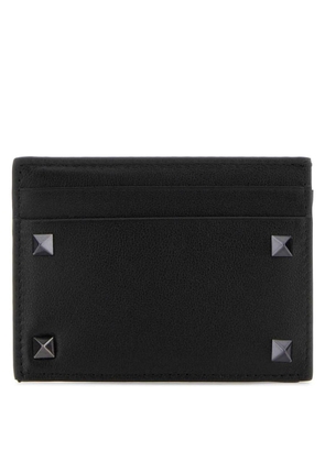 Valentino Rockstud Leather Card Case