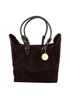 Burberry Medium Calf Suede Shield Tote Bag