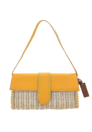 Jacquemus Yellow Le Bambino Long Woven Shoulder Bag