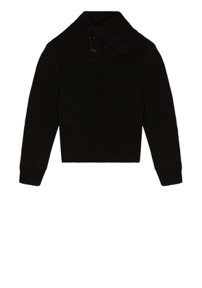 Bottega Veneta Double Face Shetland Sweater in Black - Black. Size S (also in ).