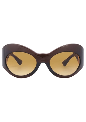 Versace Yellow Gradient Brown Irregular Ladies Sunglasses VE4462 54462L 58