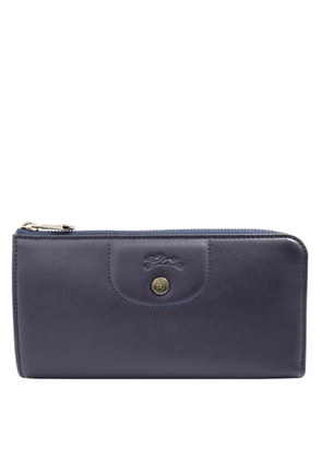 Longchamp Le Pliage Cuir Zip Around Wallet - Navy
