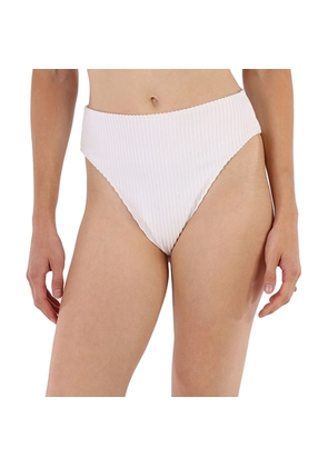 Faithfull The Brand Ladies Plain Off White Chania Bikini, Size Large