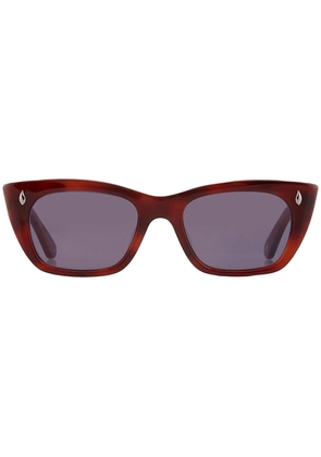 Garrett Leight WEBSTER SUN Blue Smoke Cat Eye Sunglasses 2138 VINBRT/BS 49