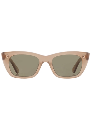 Garrett Leight WEBSTER SUN Green Cat Eye Sunglasses 2138 CHANT/GRN 49