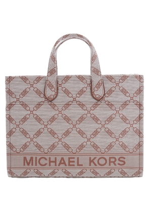 Michael Kors Large Gigi Empire Logo Jacquard Tote Bag
