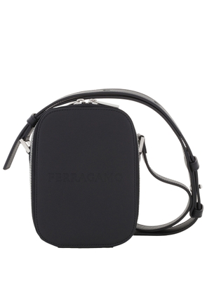 Ferragamo Logo Embroided Shoulder Bag