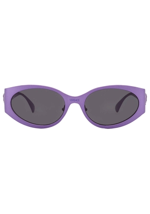 Versace Dark Grey Oval Ladies Sunglasses VE2263 150287 56