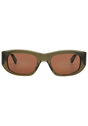 Garrett Leight LAGUNA SUN Oak Rectangular Sunglasses 2140 WIL/O 50