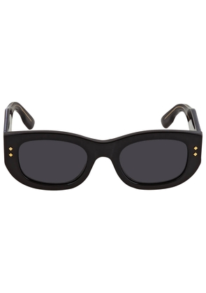 Gucci Solid Grey Rectangular Ladies Sunglasses GG1215S 002 51