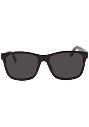 Gucci Grey Rectangular Mens Sunglasses GG0746S 001 57