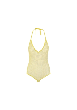 Bottega Veneta Halterneck Mesh Bodysuit