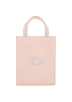 Ferragamo Double Gancini Mini Leather Tote Bag