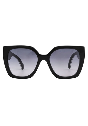 Gucci Grey Gradient Butterfly Ladies Sunglasses GG1300S 004 55