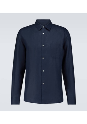 Derek Rose Monaco 2 long-sleeved linen shirt