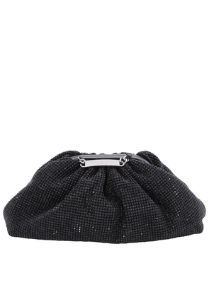 Philipp Plein Crystal Embroidered Mini Pillow Clutch Bag