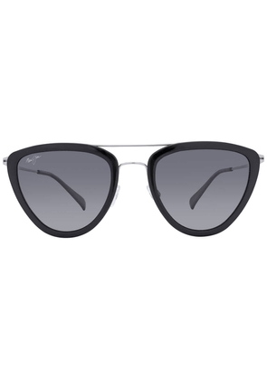 Maui Jim Hunakai Neutral Grey Irregular Ladies Sunglasses GS331-02 53