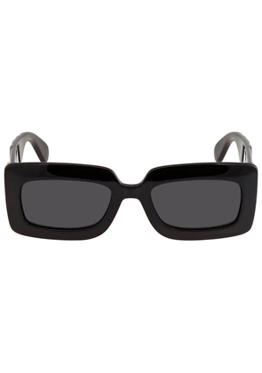 Gucci Gray Rectangular Ladies Sunglasses GG0811S 001 53