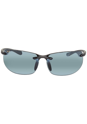 Maui Jim Banyans Neutral Grey Wrap Unisex Sunglasses 412-02 70
