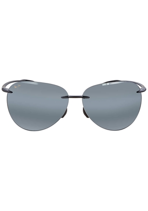 Maui Jim Sugar Beach Nuetral Grey Oval Unisex Sunglasses 421-02 62