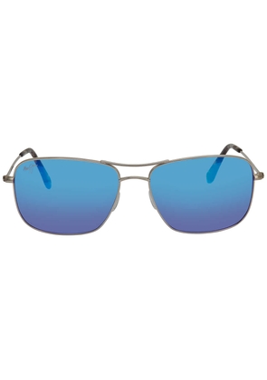 Maui Jim Wiki Wiki Polarized Blue Hawaii Pilot Mens Sunglasses B246-17 59