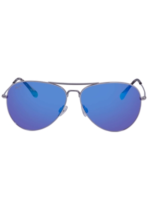 Maui Jim Mavericks Blue Hawaii Pilot Unisex Sunglasses B264-17 61