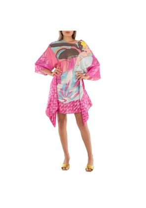 Fendi Ladies Multicolor Bikini Girls Metallic T-Shirt Dress, Brand Size 44 (US Size 8)