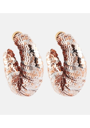 Tom Ford Croissant sequined hoop earrings