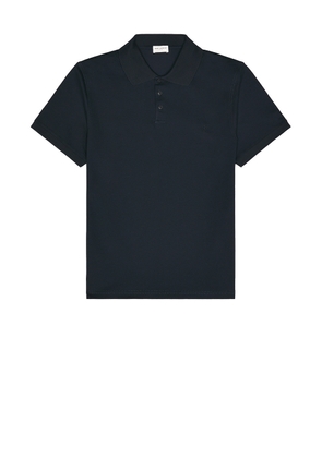 Saint Laurent Sport Polo in Marine - Blue. Size L (also in M, XL).