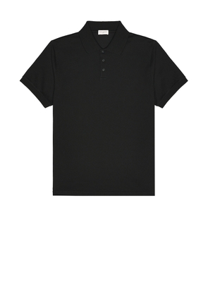 Saint Laurent Sport Polo in Noir - Black. Size M (also in S, XL).