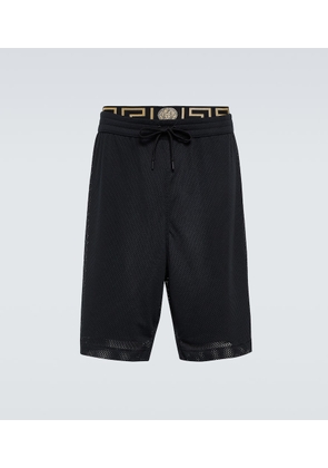 Versace Greca Border mesh shorts