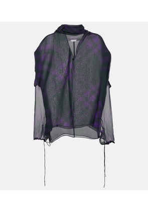 Burberry Burberry Check silk shirt