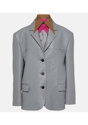 Prada Oversized leather jacket
