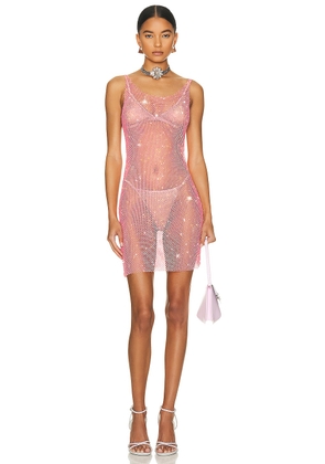 Santa Brands Sydney Mini Dress in Pink Raspberry - Pink. Size all.